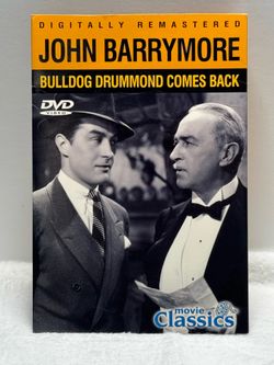 Bulldog Drummond Comes Back DVD John Barrymore 1937 Remastered Classic Mystery