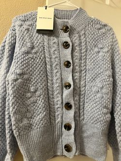 Powder blue Womens Cardigan Size Xs