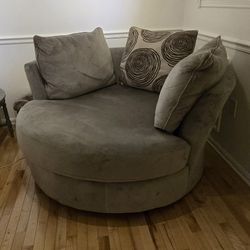 Oversized Swivel Chair