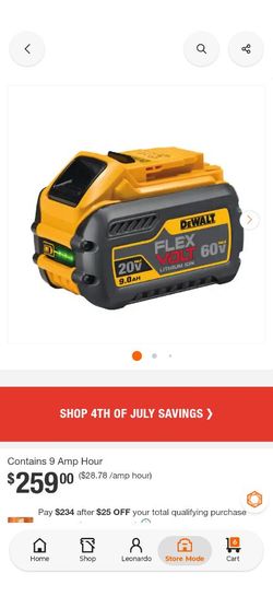 DeWalt battery 9 AH
