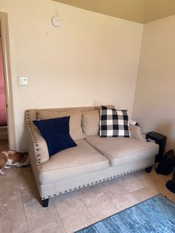 Moving Sale-Loveseat with Pillows