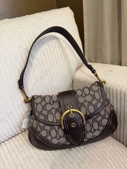 Coach Vintage Signature Jacquard Soho Shoulder Bag – Brown