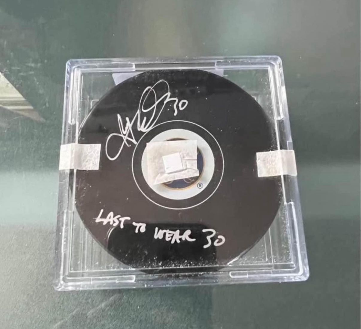 Ryan Miller Autographed Buffalo Sabres Last 30 Hockey Puck