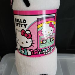 Hello Kitty Plush Throw Blanket