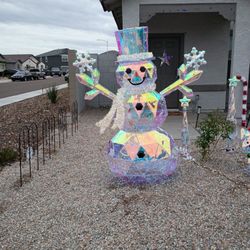 Fully Assembled Iridescent Christmas Decorations