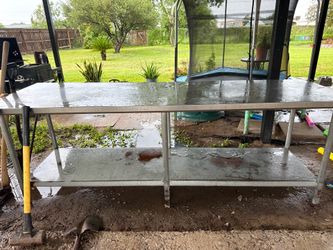Prep stainless steel table