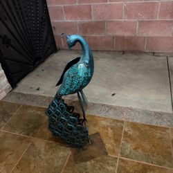 Pier imports peacock home decor statue