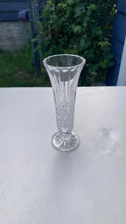 Lead Crystal Vase 8in