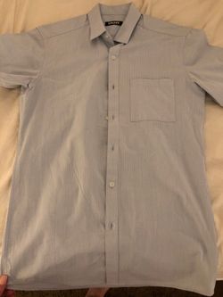 DKNY Man’s Dress Shirt Size XS Color Light Blue