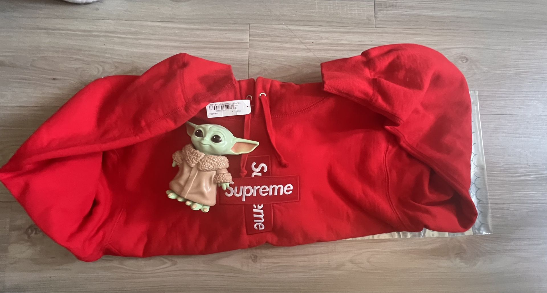 Supreme Cross Box logo Hoodie Red Medium New 