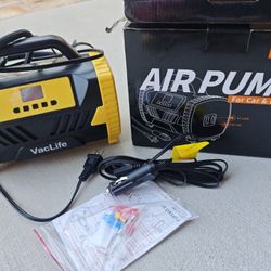 like new！VACLIFE Tire Inflator Portable Air Compressor Pump