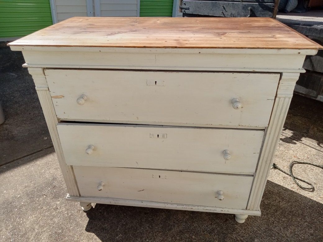 Antique Dresser Made In Romania