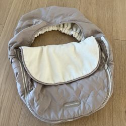 JJ Cole bundle me car seat cover in neutral color