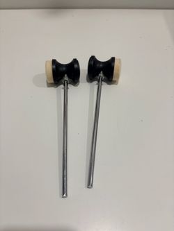 Bass Drum Beaters Pair – Felt and Rubber
