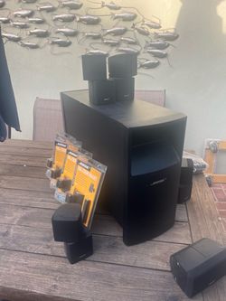 BOSE Home Surround Sound System, Wall Mounts and Subwoofer - $250