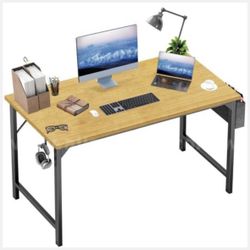 $40 Brand New OLIXIS Computer Desk, 48 Inch Home Office Work Study Writing Student Kids Bedroom Wood Modern Simple 2 Person PC Table with Storage Bag 
