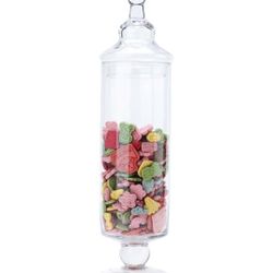 Diamond Star Clear Glass Apothecary Jar