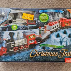 Blue Hat North Pole Junction Christmas Train (Brand New!) Orig. $140