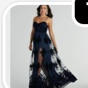 Thelma Sweetheart A-Line Velvet Tulle Dress