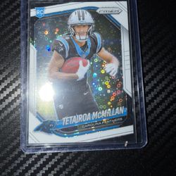 2025 Panini Prizm Disco Tetairoa McMillan RC Rookie Panthers ROY