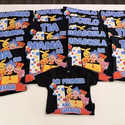 Playeras de cumpleaños Plim Plim