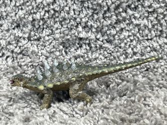 Dinosaurs Ankylosaurus Toy Figurine Retired Hand Painted 6 Inch Toy Figure