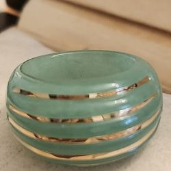 14kt Gold Jade Ring Size 7