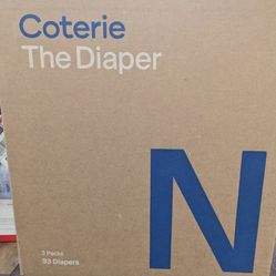 New 1 Unopened Box 93+1 Pack 31 Coterie Diapers 