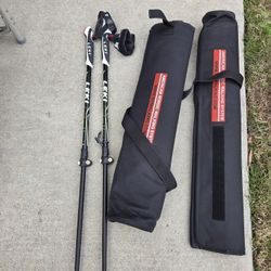 Leki walking Poles With Carrying Bag 