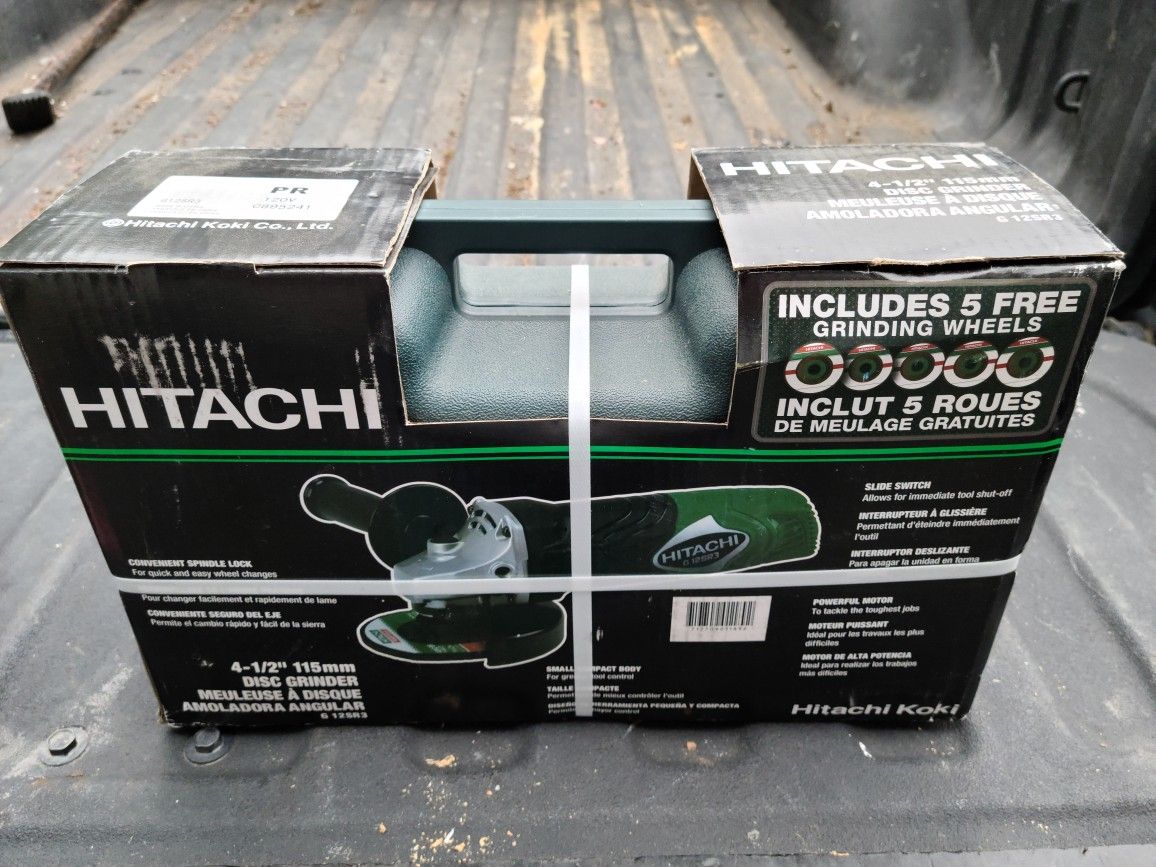 Hitachi 4½" grinder