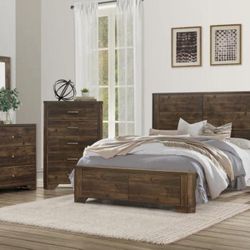 Bedroom Set Queen or King Bed Dresser Nightstand and mirror Chest Options jocelyn 