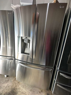 LG 3‑Door French Door Refrigerator — Stainless, Clean, Ready