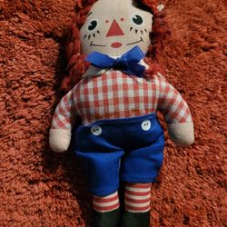 Vintage Miniature Raggedy Andy Doll 