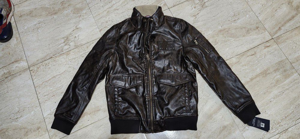Tommy Hilfiger Bomber Leather Jacket