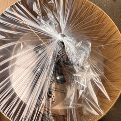 Modern Wooden Slat Drum Chandelier