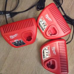 Milwaukee 12v Chargers New Open Box 