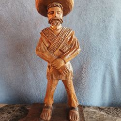 Hand Carved Wood Cowboy (Mexico)