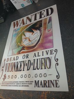 3D ONE PIECE POSTER- 3D lenticular poster