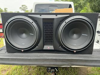 Rockford Fosgate P2-2X12 Dual 12" Ported Loaded Enclosure, 800 Watts Rms, - 1-Ohm Final, H 15.1" X W 33.9" X D 16.4"