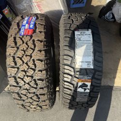 2 Mud Terrain Tires 265/70R17
