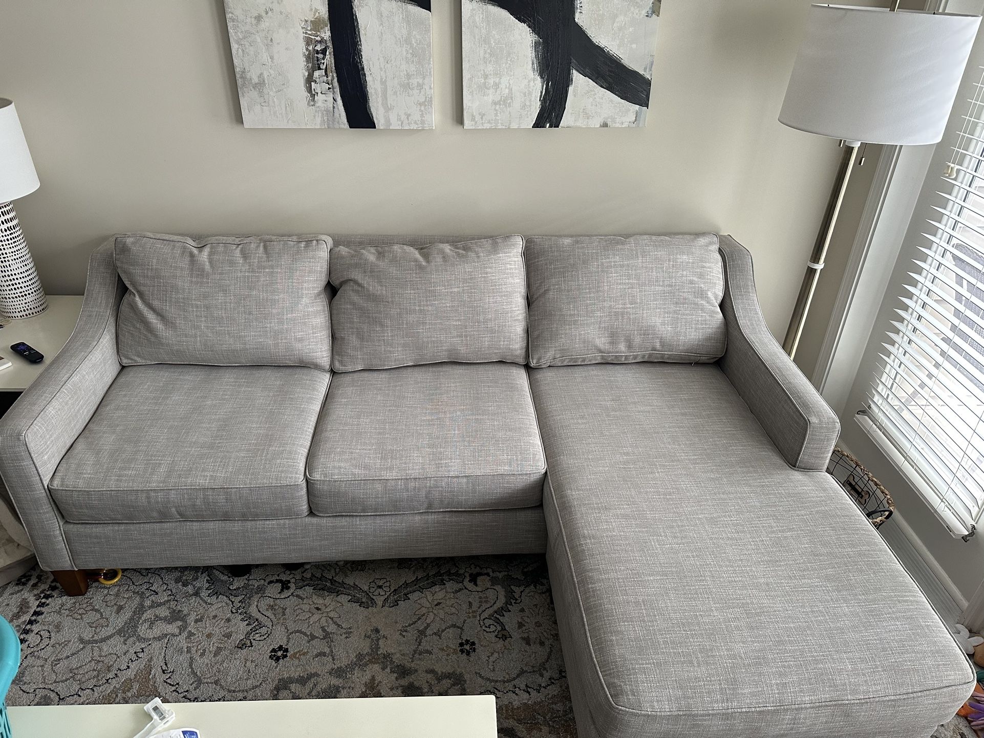 West Elm Paidge 2-Piece Reversible Sectional (86.25")