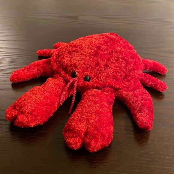 CALTOY Red Crab Hand Puppet Adorable Soft Plush Puppet Excellent Condition 9.5” 
