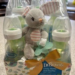 Dr Brown Lovey And Bottle Set New