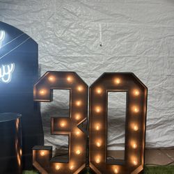 Black Marquee Numbers 