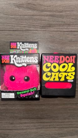 Pink Knitten & Cool Cat Needoh