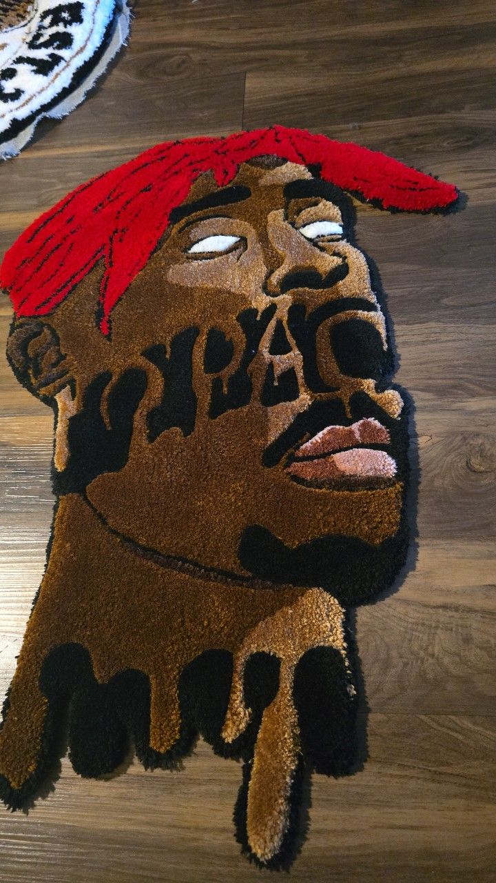 Custom Hand Made Tupac Rug