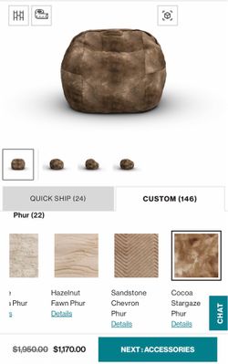 Lovesac SuperSac in Cocoa Stargaze Phur.
