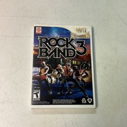 Nintendo Wii Rock Band 3 game