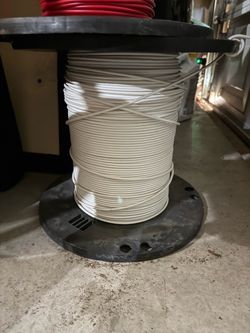 White copper electrical wire