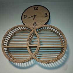 Shelf And Clock